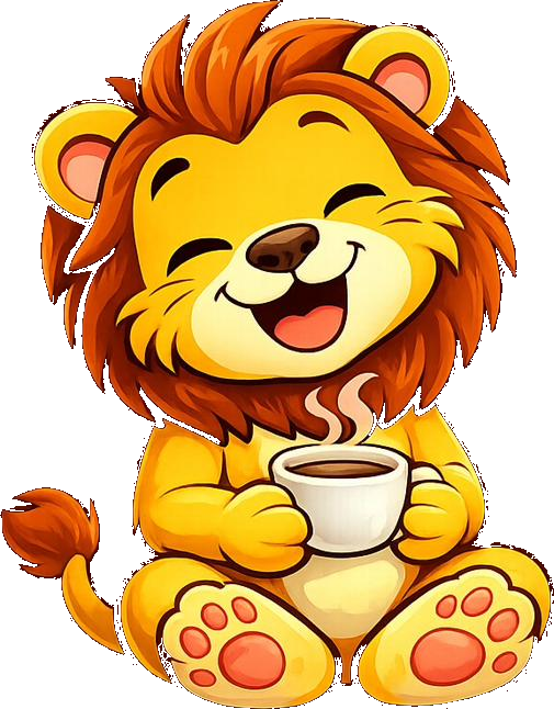 Kibu trinkt Kaffee